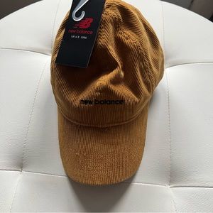 NWT New Balance Washed Corduroy Strapback Dad Hat